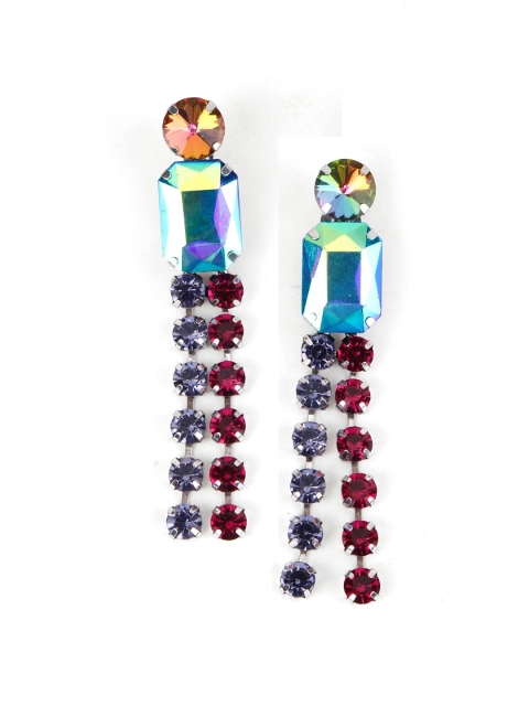

ODETTE Multicoloured Contemporary Drop Earrings, Multi