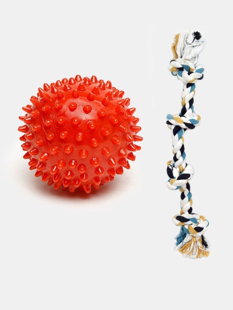 

WIGGLE TWIDDLE Set Of 2 Dog Toys, Red