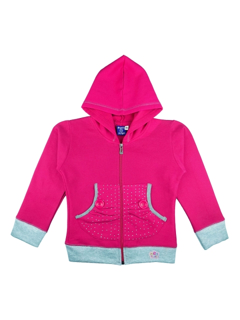

SWEET ANGEL Girls Pink Hooded Sweatshirt