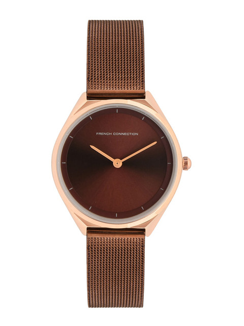 

French Connection Women Brown Stainless Steel Analogue Watch FC22BRGM