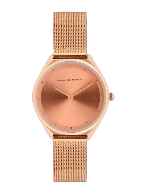 

French Connection Women Rose Gold-Toned Dial & Rose Gold-Plated Straps Watch FC22RGM