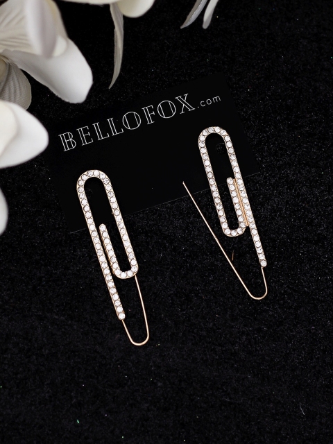 

Bellofox White Contemporary Drop Earrings