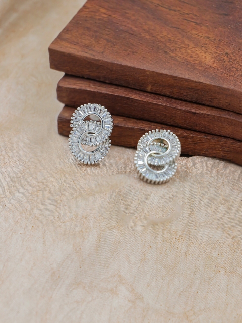 

Bellofox Silver-Plated Contemporary Drop Earrings