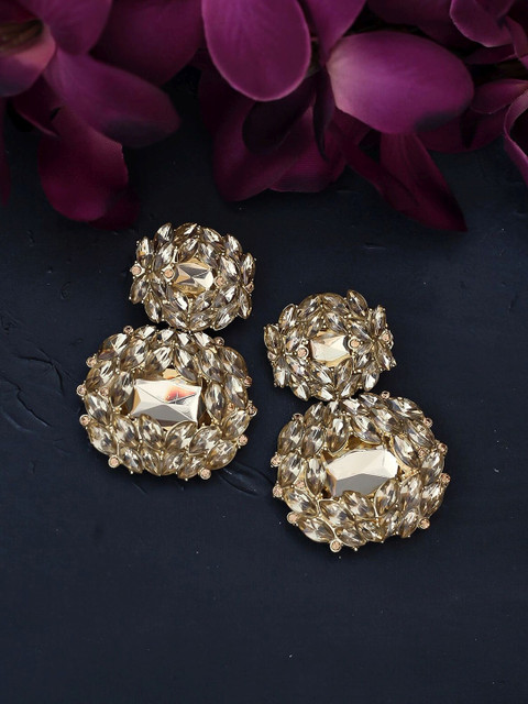 

Bellofox Gold-Toned Jhumkas Earrings