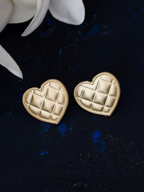 

Bellofox Gold-Toned Contemporary Stud Earrings