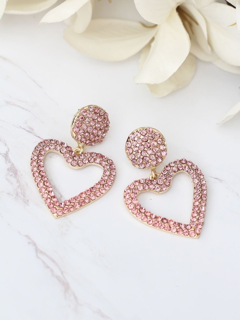 

Bellofox Pink Contemporary Drop Earrings
