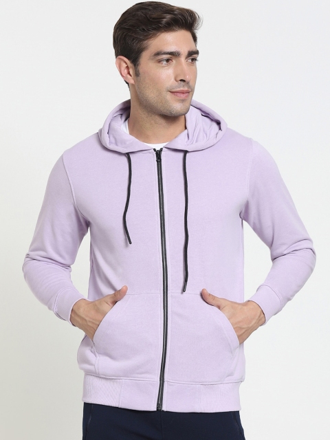 

Bewakoof Men Purple Hooded Sweatshirt