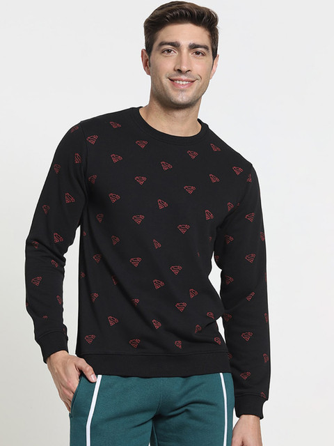 

Bewakoof Men Black & Brown Superman Printed Sweatshirt