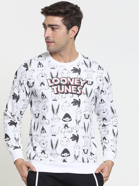 

Bewakoof Men White Printed Sweatshirt