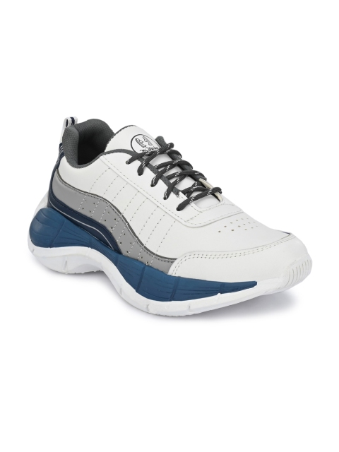 

mr.wonker Men White & Grey Perforations Sneakers