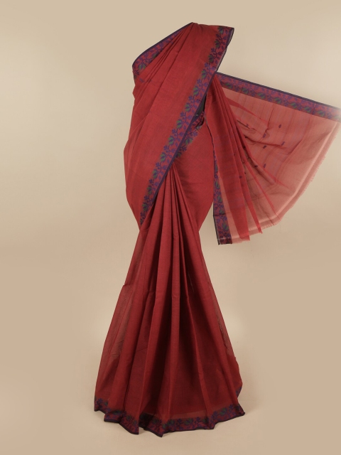 

Pothys Maroon & Purple Chettinad Saree