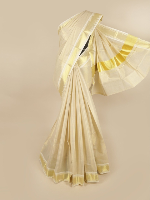 

Pothys Gold-Toned Chettinad Saree