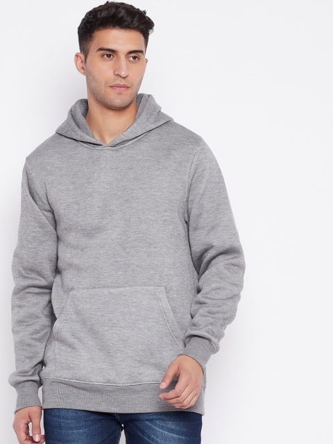 

HARBORNBAY Men Grey Hooded Sweatshirt