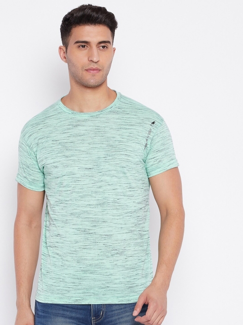 

HARBORNBAY Men Green Printed T-shirt