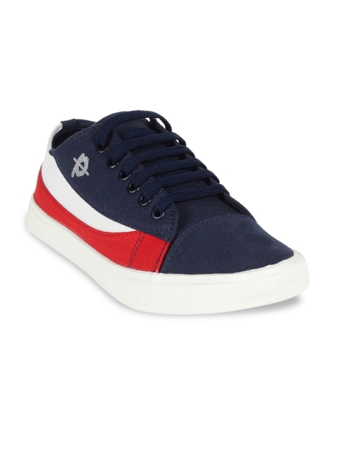 

Provogue Men Navy Blue Colourblocked Sneakers