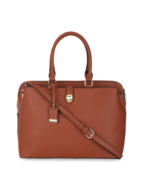 

Van Heusen Brown Structured Handheld Bag