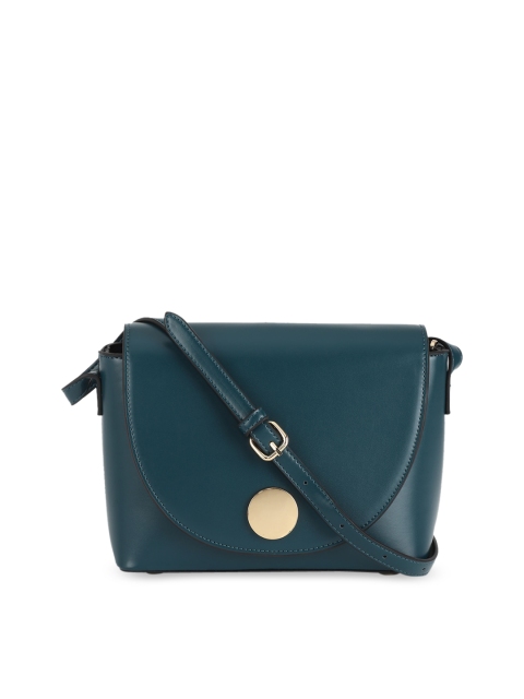 

Van Heusen Green Structured Sling Bag