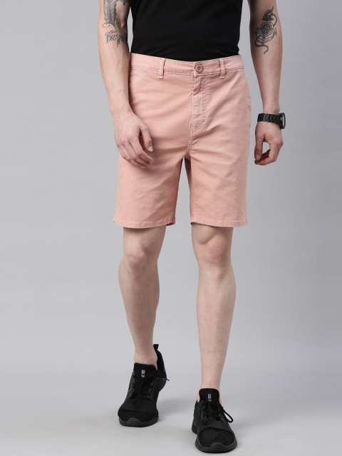 

Breakbounce Men Pink Slim Fit Regular Shorts