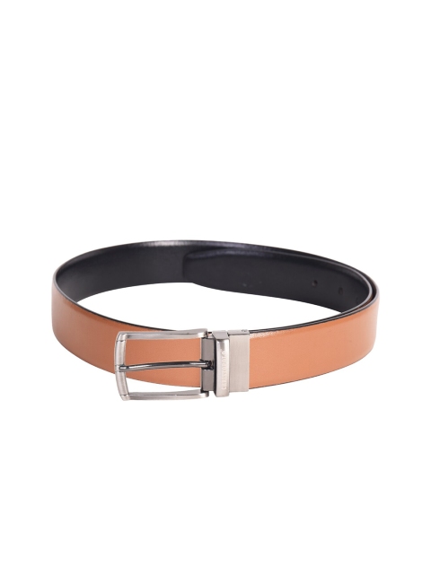 

CHRISTOPOLO Men Black Reversible Genuine Leather Belt