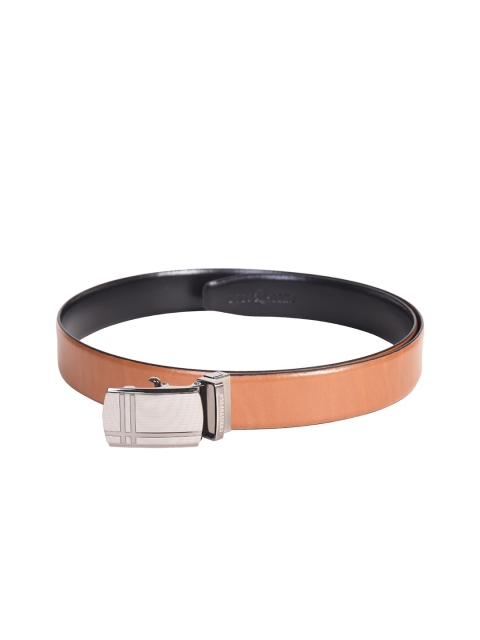 

CHRISTOPOLO Men Black Solid Leather Belt