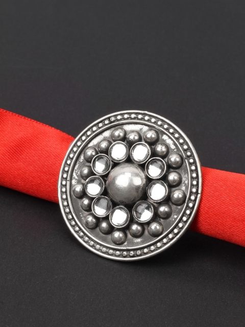 

SANGEETA BOOCHRA Silver Handcrafted Oxidized Adjustable Finger Ring