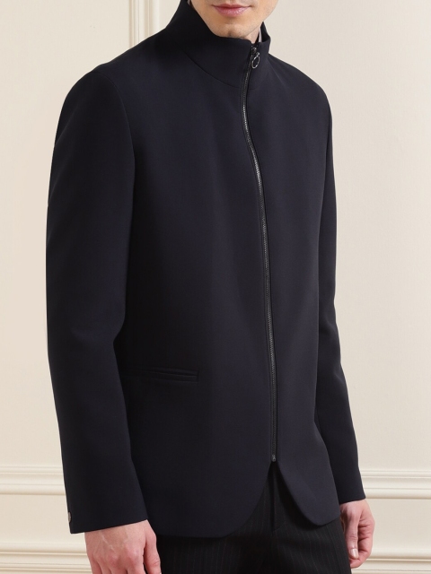 

HUGO Men Navy Blue Longline Tailored Jacket