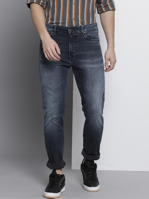 

Tommy Hilfiger Men Blue Simon Skinny Fit Heavy Fade Mid-Rise Stretchable Jeans
