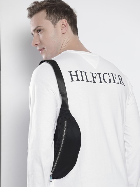

Tommy Hilfiger Men White Back Printed Organic Cotton T-shirt