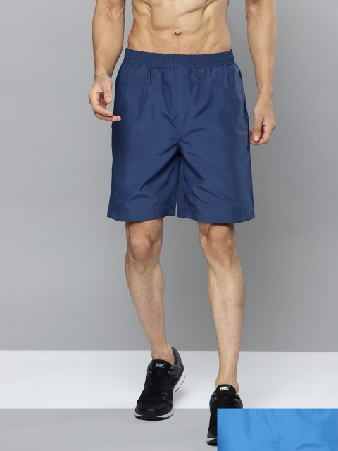 

HRX By Hrithik Roshan Men Pack of 2 Blue Rapid-Dry Running Shorts