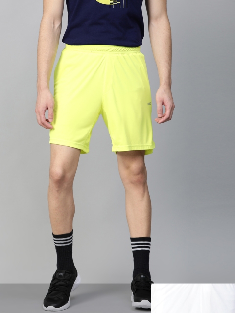 

HRX by Hrithik Roshan Men Pack of 2 Solid Regular Fit Rapid-Dry Racket Sports Shorts, White