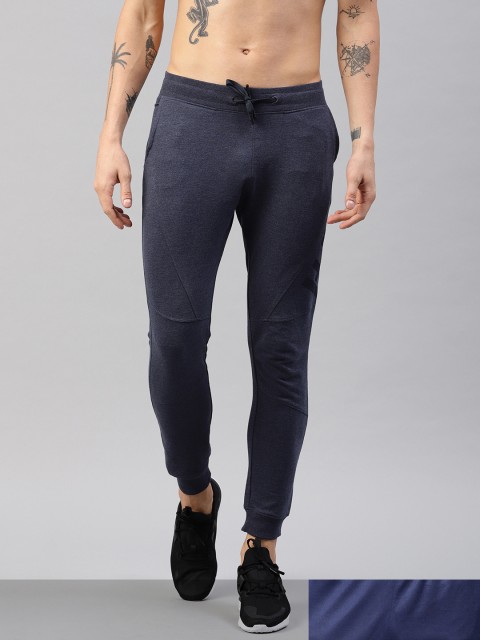 

HRX by Hrithik Roshan Men Pack of 2 Navy Blue Solid Rapid-Dry Track Pants
