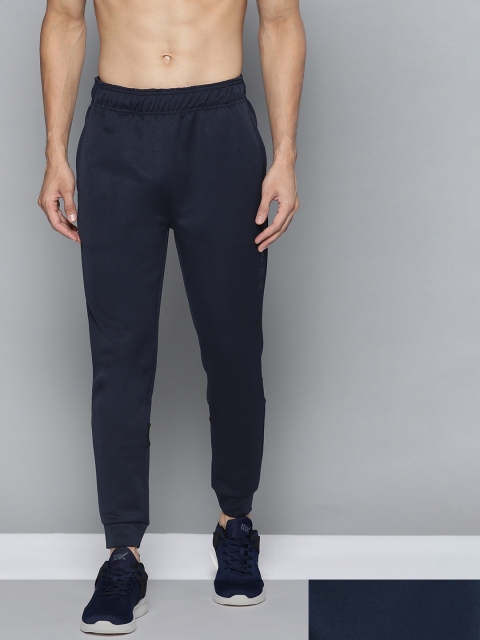 

HRX by Hrithik Roshan Men Pack of 2 Navy Blue & Black Solid Joggers
