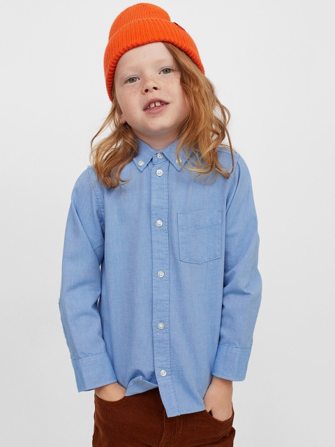 

H&M Boys Blue Pure Cotton Oxford Shirt