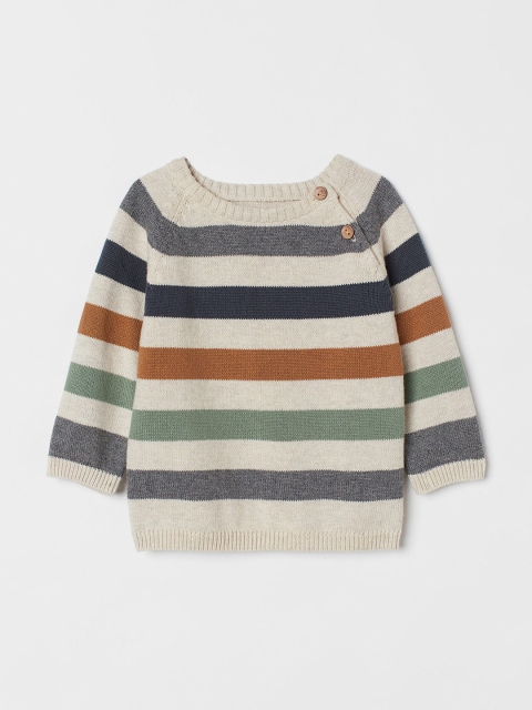 

H&M Boys White Knitted Jumper