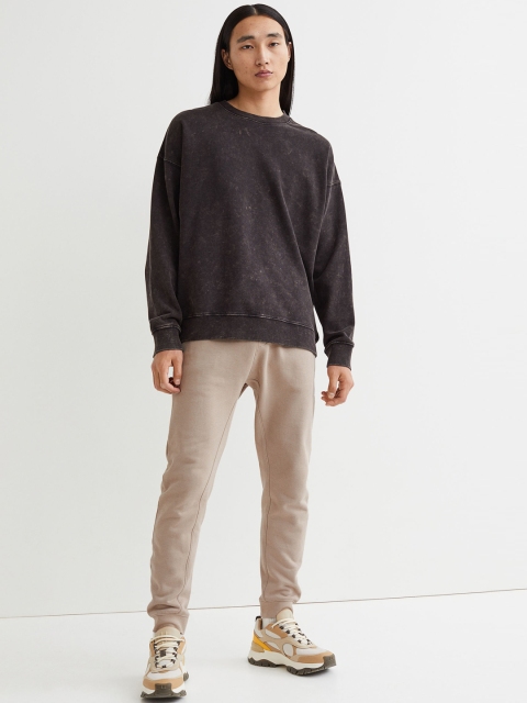 

H&M Men Beige Solid Regular Fit Joggers