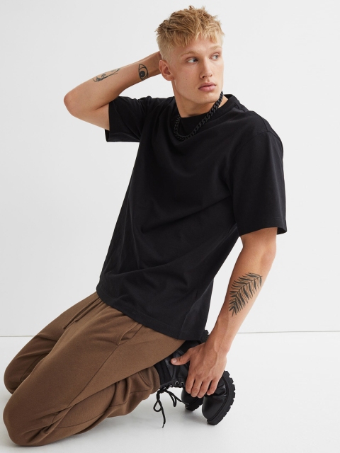 

H&M Men Brown Solid Regular Fit Joggers