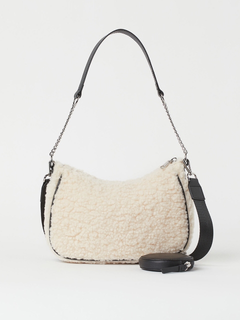 

H&M Women White Pouched Shoulder Bag