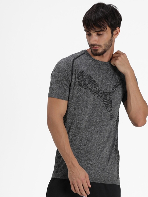

Puma Men Grey Printed evoKNIT dryCELL Sports T-shirt