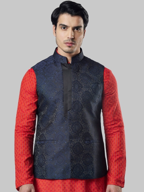 

Ethnix by Raymond Men Blue Nehru Jacket
