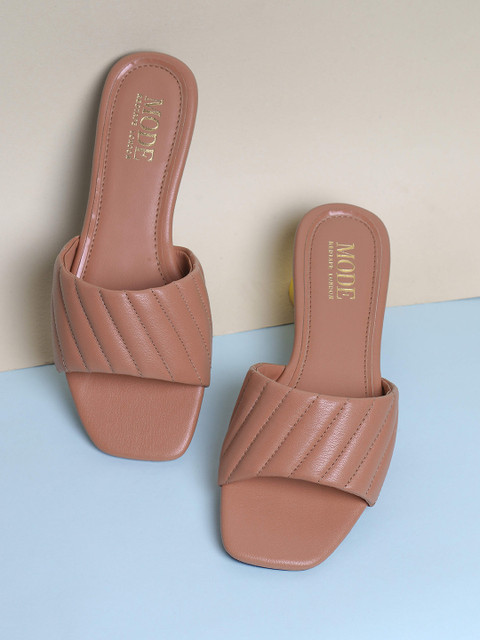 

Mode by Red Tape Women Tan Open Toe Flats