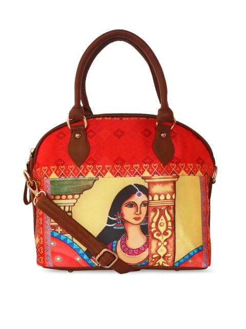 

All Things Sundar Multicoloured Printed Oversized Structured Handheld Bag, Multi