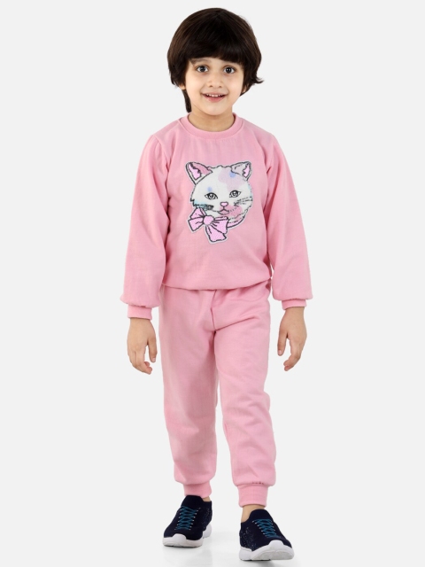 

Cutiekins Boys Pink Sweatshirt & Track Pant Set