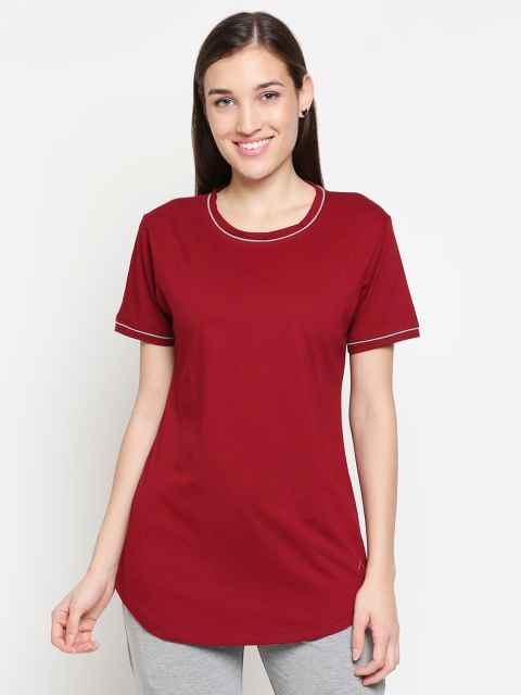 

XIN Women Maroon T-shirt