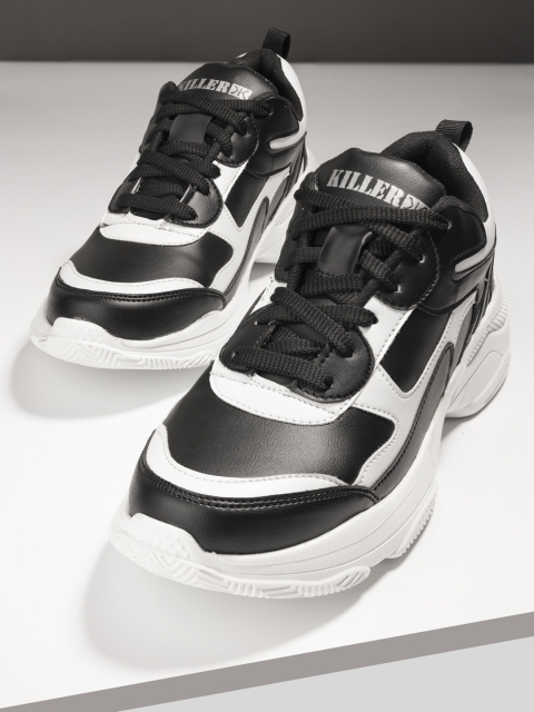 

Killer Men Black& White Colourblocked Sneakers