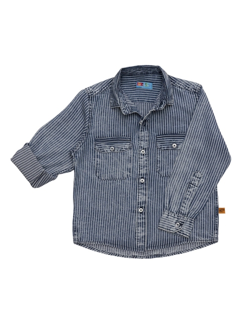 

Kid Studio Boys Blue Smart Micro Checks Opaque Checked Casual Shirt