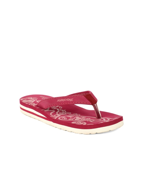 

Bata Women Red Printed Flip Flops