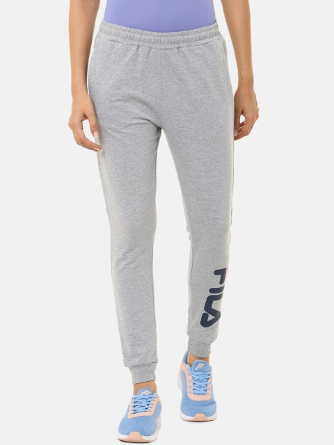 

FILA Women Grey Solid Pure Cotton Joggers