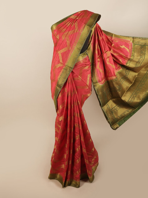 

Pothys Women Red Jute Silk Saree
