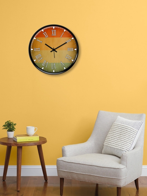 

999Store Multicoloured Printed Traditional Wall Clock, Multi