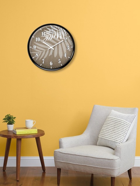 

999Store Grey & White Printed Contemporary Wall Clock